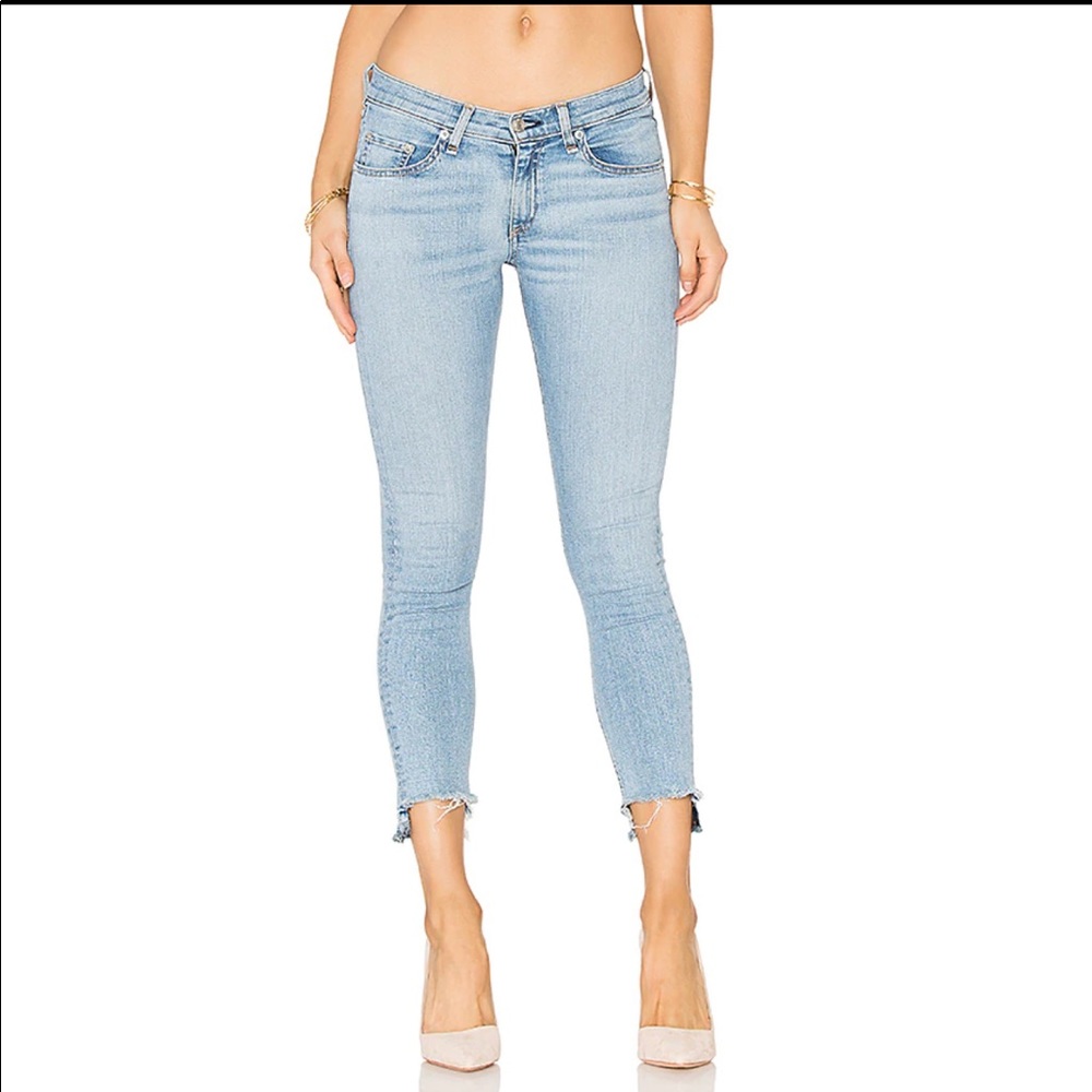 RAG & BONE HIGH RISE CAPRI IN WILEY